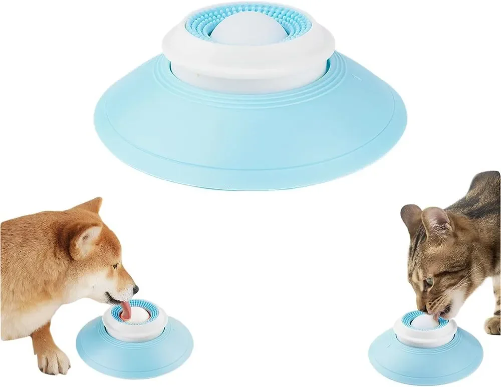 Pet Lick Bowl Liquid Food Slow Feeder Boredom & Anxiety Relief Small Medium Dogs
